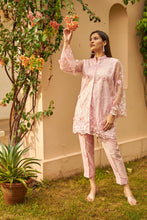 Load image into Gallery viewer, Sahanna Scalloped Tunic Co-ordinated with Straight Pants - Blush