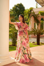 Load image into Gallery viewer, Floral Fantasy Ghagra with Organza Ruffle Blouse - Pink Magic