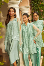 Load image into Gallery viewer, Sahanna Scalloped Tunic Co-ordinated with Pleated Pants - Cool Green