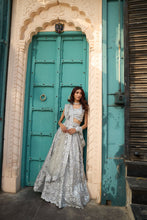 Load image into Gallery viewer, Saira Sequined Symphony Ghaghra And Chunni - Silver