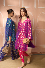 Load image into Gallery viewer, Banarasi Begum Tunic Set - Purple and Pink