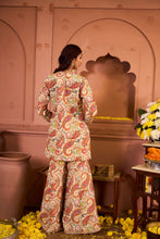 Load image into Gallery viewer, Elizey Paisley Embroidered Sharara Set - Ivory