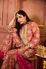 Load image into Gallery viewer, Elizey Paisley Embroidered Sharara Set - Fuschia