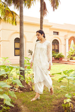 Load image into Gallery viewer, Seraphic Sequins Potli UpDown Tunic with Dhoti Pants - White