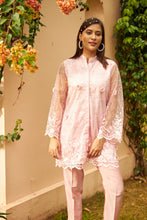 Load image into Gallery viewer, Sahanna Scalloped Tunic Co-ordinated with Straight Pants - Blush