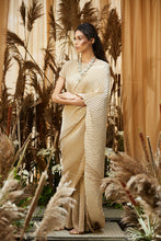 Load image into Gallery viewer, Classy Pleated Gown Saree - Nude