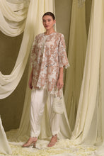 Load image into Gallery viewer, Myra Mesh Floral Sequins Kurta With Salwar - Beige