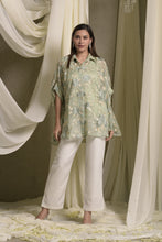 Load image into Gallery viewer, Elahe Embroidered Rose Shirt - Sage Green