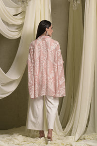 Elahe Embroidered Rowan Shirt - Peach