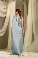 Load image into Gallery viewer, Classy Pleated Gown Saree - Powder Blue