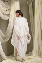 Load image into Gallery viewer, Pristine Ivory Slip Easy Cape With Dress - Ivory