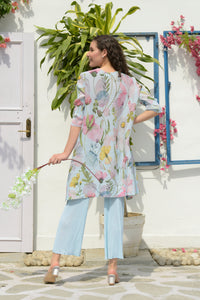 Laylon Lillies Floral Tunic Set - Powder Blue