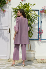 Load image into Gallery viewer, Patricia Flower up Sleeve Tunic Set- Purple