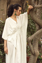 Load image into Gallery viewer, Divine Sequins Embroidered Kaftan - White