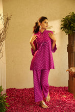 Load image into Gallery viewer, Myra Mirror Work Co-ord Set - Hibiscus