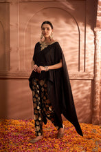 Load image into Gallery viewer, Pataka Black Cape with Brocade Pants