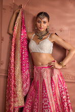 Load image into Gallery viewer, Banarasi Begum Ghaghra And Chunni - Rani Pink