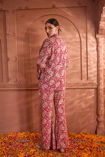 Load image into Gallery viewer, Elizey Paisley Embroidered Power Suit - Fuschia