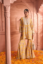 Load image into Gallery viewer, Elizey Paisley Embroidered Sharara Set - Yellow