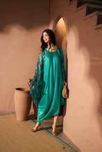 Load image into Gallery viewer, Slip Easy Dress with Chantilily Lace Cape - Teal