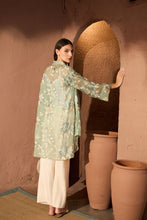 Load image into Gallery viewer, Elahe Rose Embroidered Tunic With Pleated Pants - Green