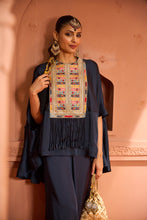 Load image into Gallery viewer, Kiri Patch Work Kurta With Flared Pant - Blue