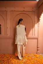 Load image into Gallery viewer, Kiri Patch Work Kaftan Top With Flared Pant - Nude