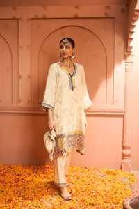 Inayat Tissue Kurta Set - Ivory