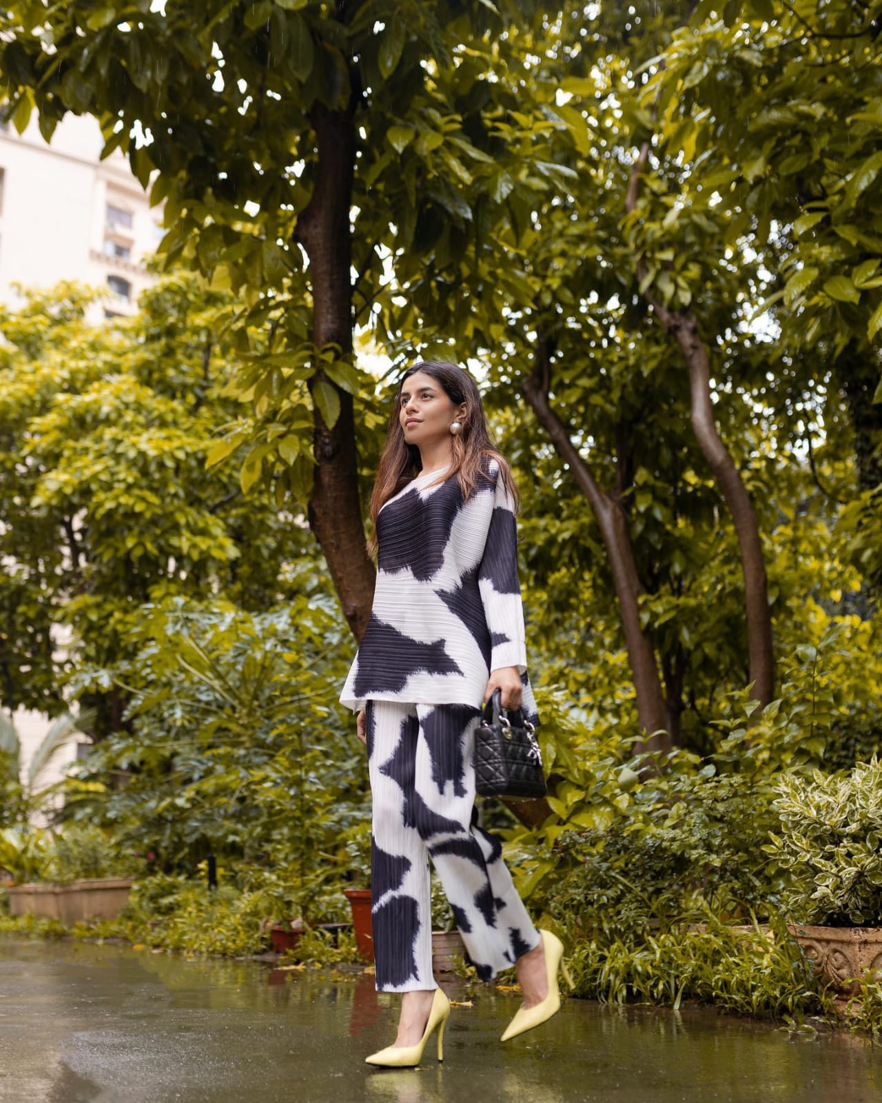 Prerna Mehra in our Black & White Olivia co-ord set