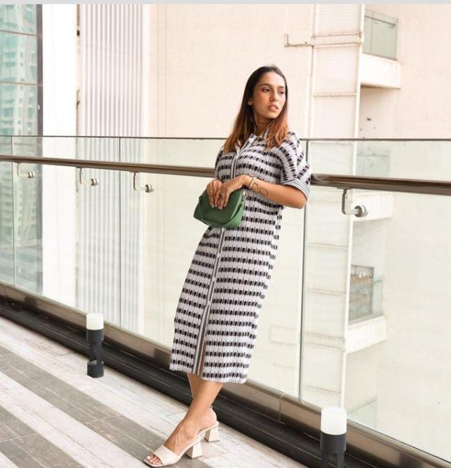 Heart Shirt Dress - Black & Grey