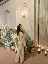 Load image into Gallery viewer, Inaaya Ivory Embroidered Sharara Set