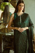 Load image into Gallery viewer, Idylic Adorned Gown Saree With Sequence Palla - Green