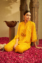 Load image into Gallery viewer, Myra mirror work co-ord set - Citrine