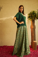 Load image into Gallery viewer, Nora Signature Top with Brocade Ghagra - Green