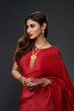 Load image into Gallery viewer, Mouni Roy in Classy Pleated Gown Saree - Red